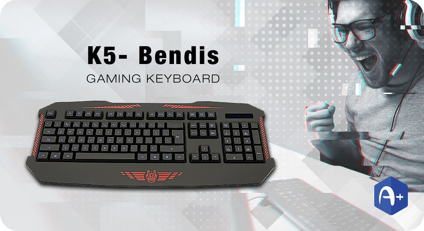 Tastatura A+ Gaming K5-Bendis ieftina si buna